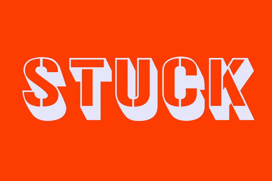 stuck meaning in urdu