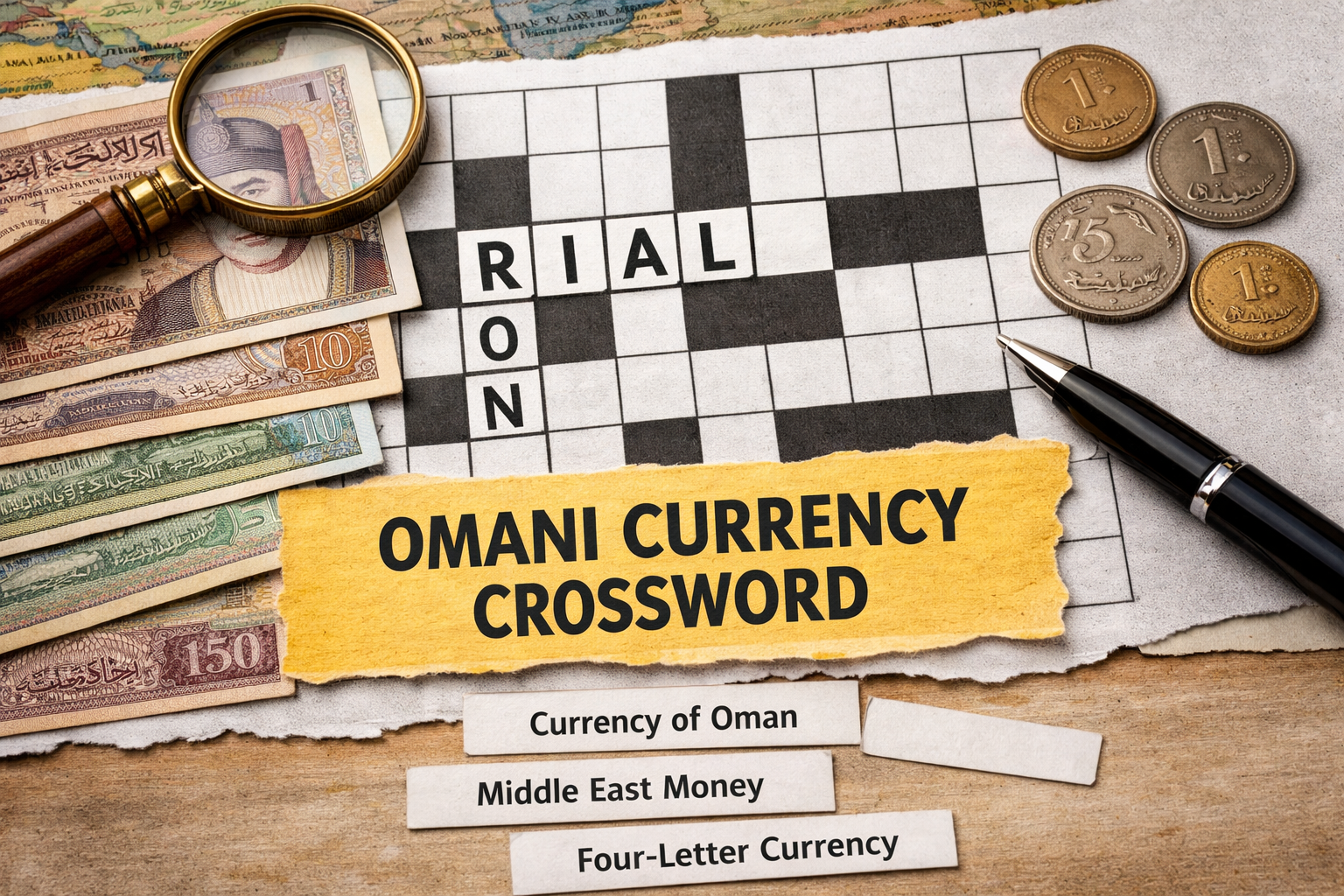 omani currency crossword